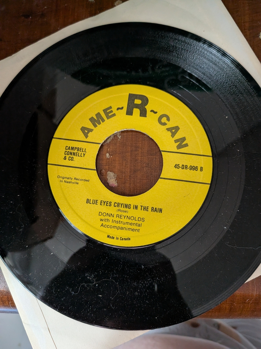 Vintage 45 RPM Vinyl Record